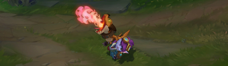 Illustration for article titled Tristana’s New League Of Legends Skin Turns Her Rocket Launcher Into A Baby Dragon